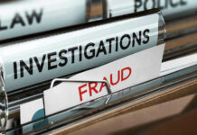 Files labeled Investigations and Fraud in folder