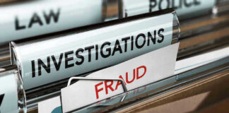 Files labeled Investigations and Fraud in folder