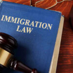 UNANIMOUS Court Move Shakes Immigration Blue immigration law book with wooden gavel.