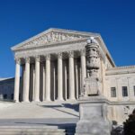 Mystery Surrounds: Truth Behind Viral Escape Rumor The Supreme Court building with large columns and a clear blue sky