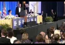 Trump spews vicious speech at awkward White House Correspondents Dinner