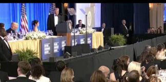 Trump spews vicious speech at awkward White House Correspondents Dinner