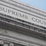 Supreme Court building facade with classical columns